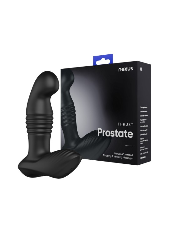 Nexus- Thrust Remote Control Thrusting Prostate Massager- Black
