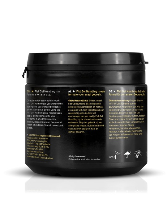 BUTTR - Fisting Gel Numbing - 500 ml