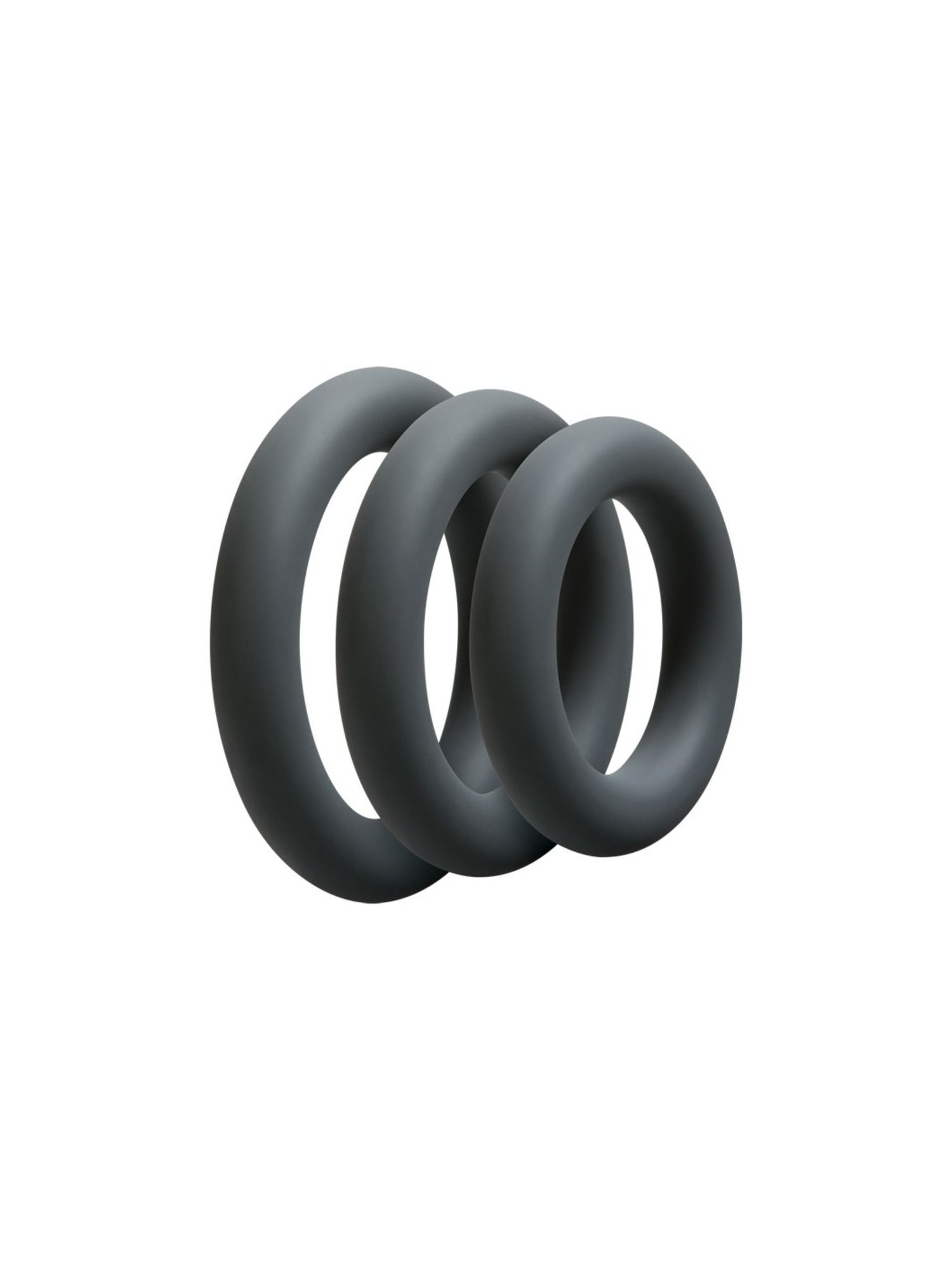 Doc Johnson - OptiMALE 3 C-Ring Set Dik - Grijs