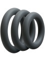 Doc Johnson - OptiMALE 3 C-Ring Set Dik - Grijs