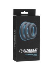 Doc Johnson - OptiMALE 3 C-Ring Set Dik - Grijs