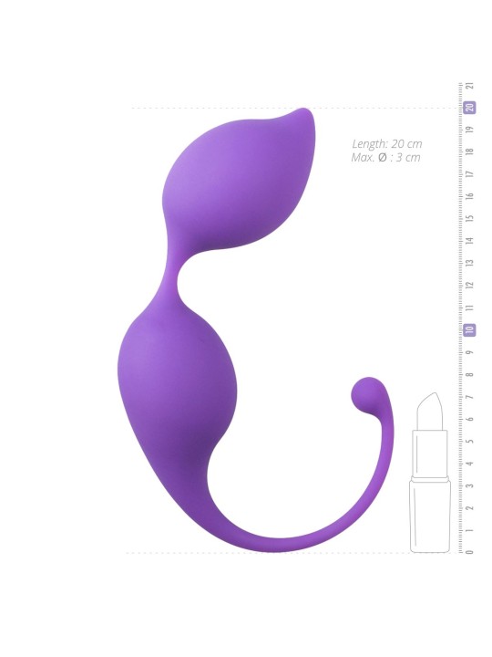 Ronde kegel balletjes - paars