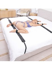 SPORTSHEETS – No Matter Where Bondage Restraint System – Black