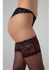 Exclusive Stay ups - Love me more - black