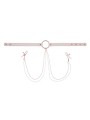Sportsheets – S&M Peaches ‘n CreaMe Halsband met Tepelklemmen – Cream