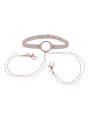 Sportsheets – S&M Peaches ‘n CreaMe Halsband met Tepelklemmen – Cream