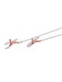 Sportsheets – S&M Peaches ‘n CreaMe Halsband met Tepelklemmen – Cream