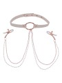 Sportsheets – S&M Peaches ‘n CreaMe Halsband met Tepelklemmen – Cream