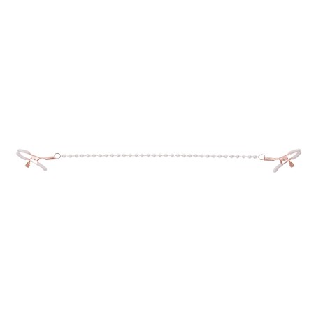 Sportsheets – Peaches ‘n CreaMe Pearl Nipple Clamps – Cream