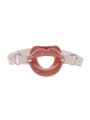Sportsheets – S&M Peaches ‘n CreaMe Silicone Lips Gag – Cream & Orange