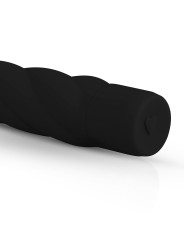 Zwarte siliconen vibrator