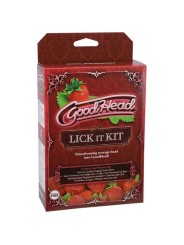 Doc Johnson - GoodHead Lick It Kit - Aardbei