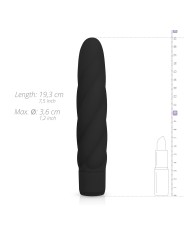 Zwarte siliconen vibrator