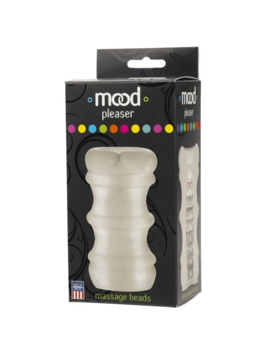 Doc Johnson - Mood ULTRASKYN Stroker Pleaser Massage Beads - Wit