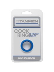 Doc Johnson - TitanMen Cock Ring - Blauw