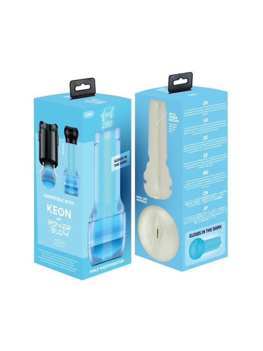 Kiiroo - FeelGlow Stroker - Glow-in-the-Dark Zwart