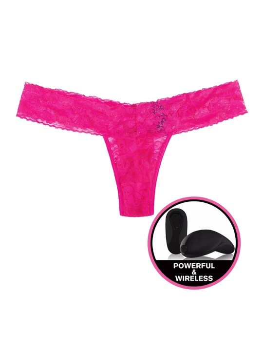 Secrets Vibrating Panties - Lace Thong Pink Queen