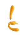 Evolved - The Monarch Strapless Strap On Vibrator - Geel
