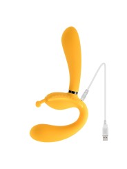 Evolved - The Monarch Strapless Strap On Vibrator - Geel