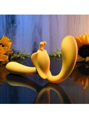 Evolved - The Monarch Strapless Strap On Vibrator - Geel