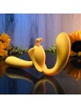 Evolved - The Monarch Strapless Strap On Vibrator - Geel