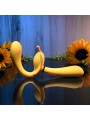 Evolved - The Monarch Strapless Strap On Vibrator - Geel