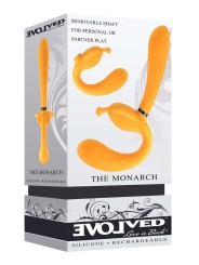 Evolved - The Monarch Strapless Strap On Vibrator - Geel