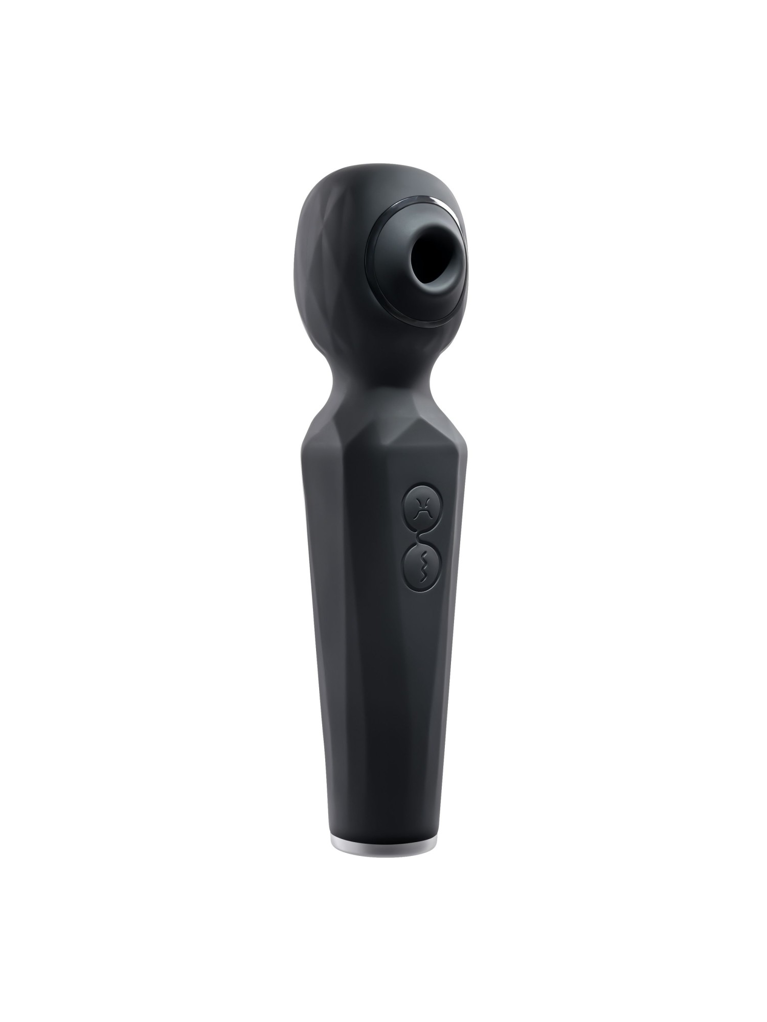 Evolved - Rainbow Sucker Wand Vibrator - Black