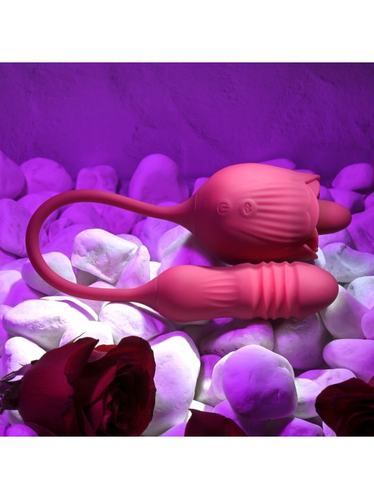 Evolved - Wild Rose Tong Vibrator - Red