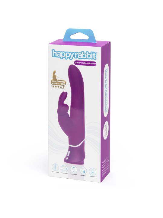 HAPPY RABBIT – Curve Power Motion Rabbit Vibrator – Paars
