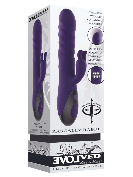 Evolved - Rascally Rabbit Vibrator - Purple