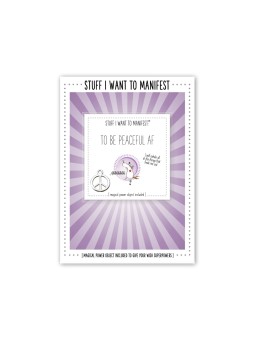 Warm Human - Manifest Greeting Card - Peaceful AF