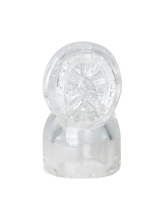 EasyToys Wand Collection – Opzetstuk Met Masturbator - Clear
