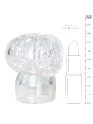 EasyToys Wand Collection – Opzetstuk Met Masturbator - Clear