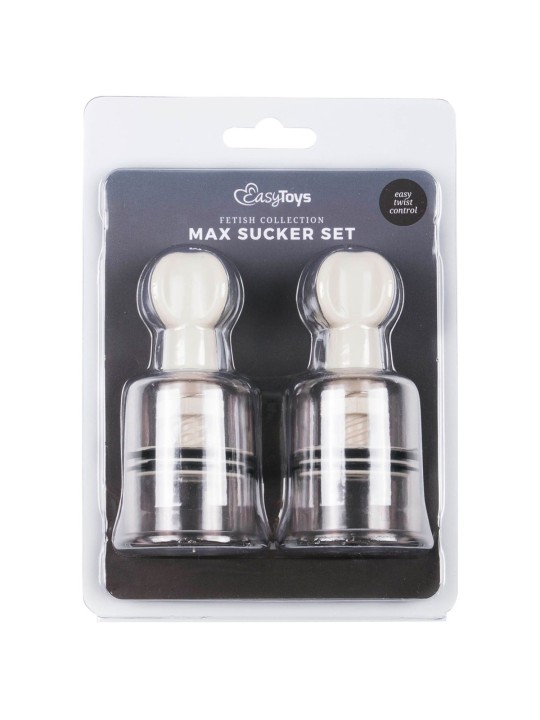Easytoys Fetish - Tepelzuigers 2 Stuks - Medium