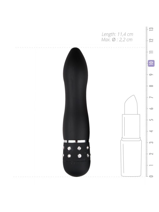 Easytoys Mini Vibrator Glad - Zwart