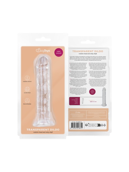 Jelly Dildo without balls - 14 cm