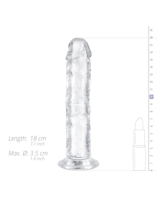 Jelly Dildo without balls - 16 cm