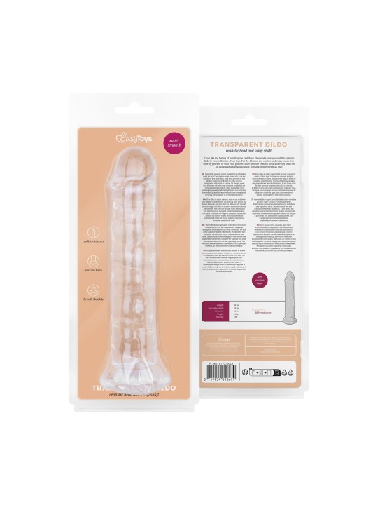 Jelly Dildo zonder ballen - 18 cm