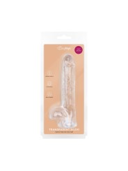Jelly Dildo with Balls - 15 cm
