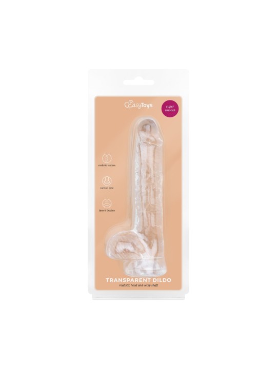 Jelly Dildo with Balls - 15 cm