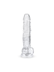Jelly Dildo with Balls - 17 cm