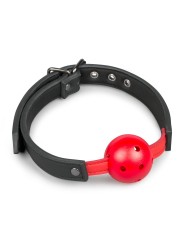 Ball gag met bal van PVC - rood