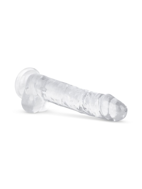 Jelly Dildo with balls - 19 cm
