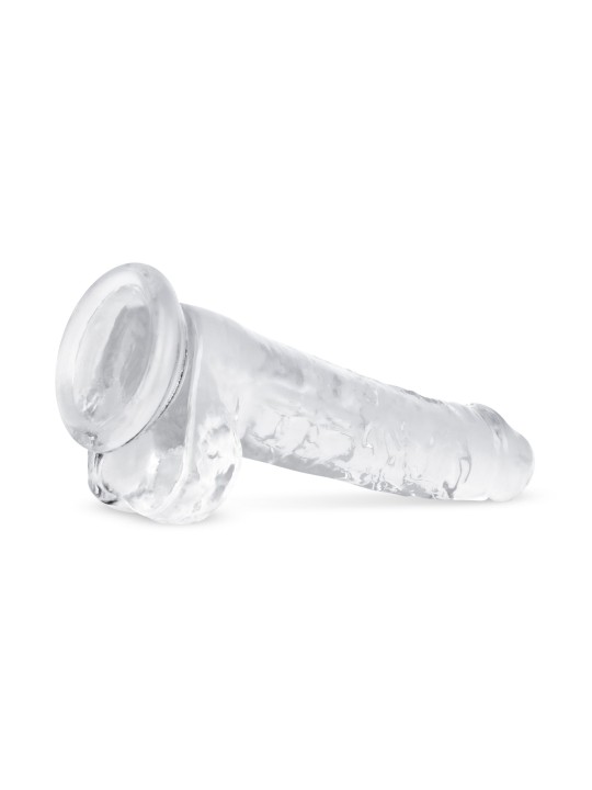 Jelly Dildo with balls - 19 cm