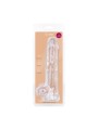 Jelly Dildo with balls - 19 cm