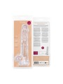 Jelly Dildo with balls - 19 cm