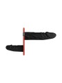Easytoys Fetish - Dubbel Dildo Strap-On Set - Zwart