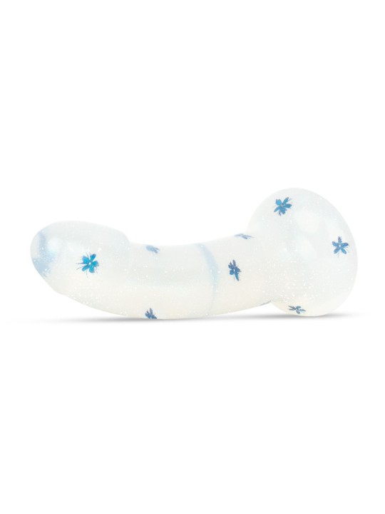 Dildo Collection Blossom Bliss Dildo – Blue Glitter Design 19 cm
