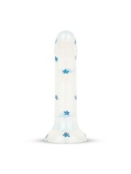 Dildo Collection Blossom Bliss Dildo – Blue Glitter Design 19 cm